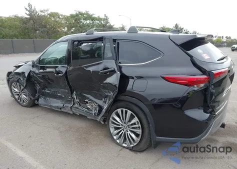 2021 Toyota Highlander Hybrid Platinum из США, поврежденный, VIN 5TDEBRCHXMS026372